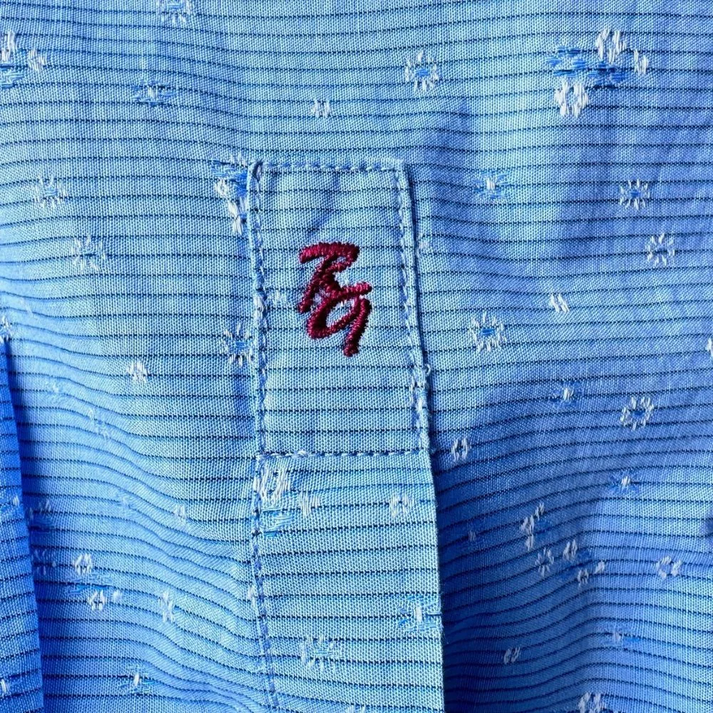 ROBERT GRAHAM made in India Blue 100% cotton Mens Shirt - Medium - Picture 11 of 11